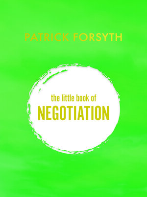 cover image of The Little Book of Negotiation
